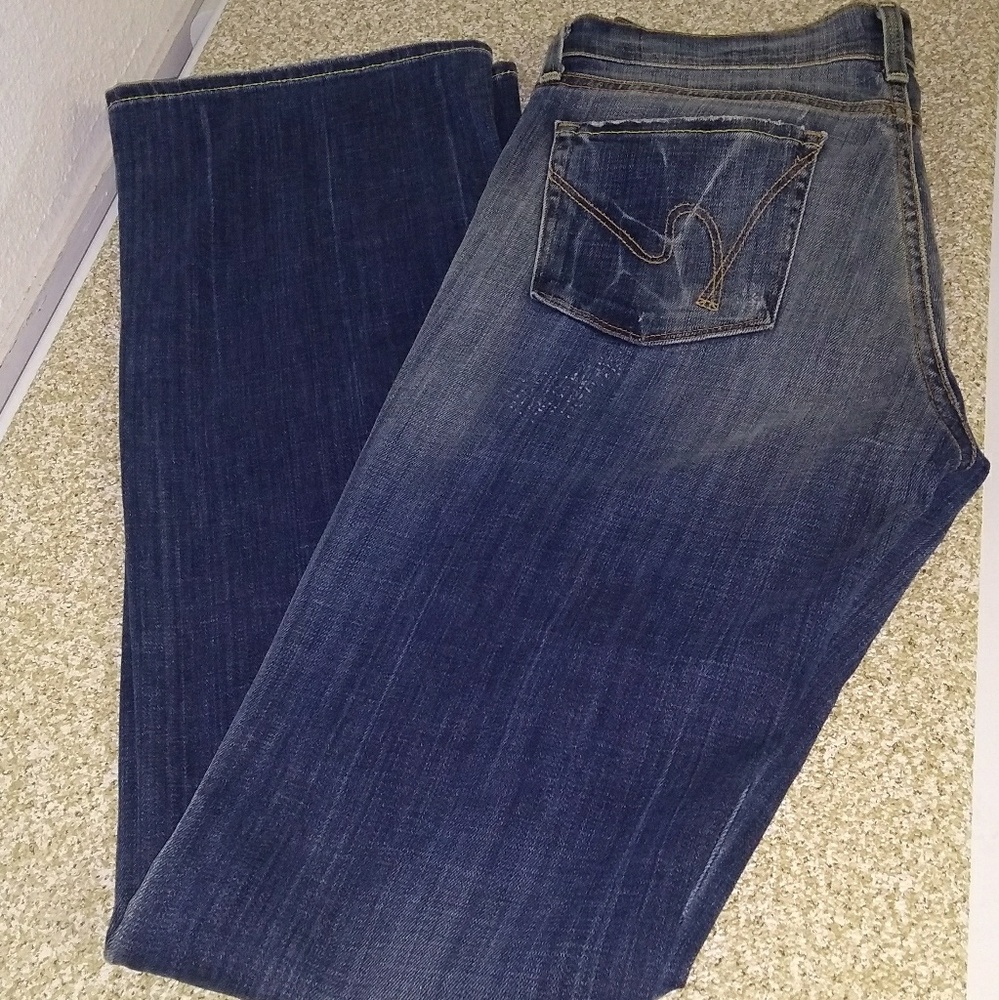 Citizens Of Humanity Blue Stretch Jeans.